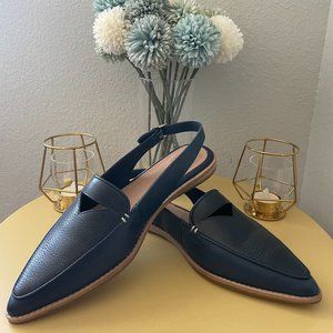 Sperry Sling Back Flats - Navy